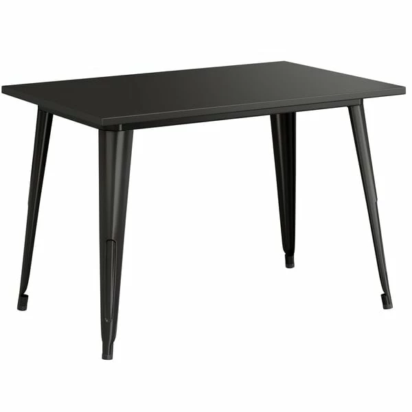 LT&S Alloy Series Lancaster Table & Seating Alloy Series 48" X 30" Black Dining Height Outdoor Table 2 LT&S Alloy Series Lancaster Table & Seating Alloy Series 48" X 30" Black Dining Height Outdoor Table - Image 2