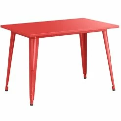 LT&S Alloy Series Lancaster Table & Seating Alloy Series 48" X 30" Red Dining Height Outdoor Table -Lancaster Table & Seating Shop 2360182