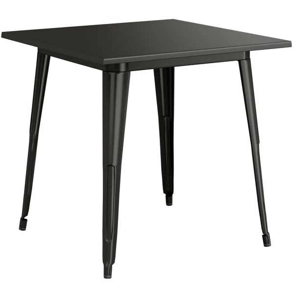 LT&S Alloy Series Lancaster Table & Seating Alloy Series 32" X 32" Black Dining Height Outdoor Table 2 LT&S Alloy Series Lancaster Table & Seating Alloy Series 32" X 32" Black Dining Height Outdoor Table - Image 2
