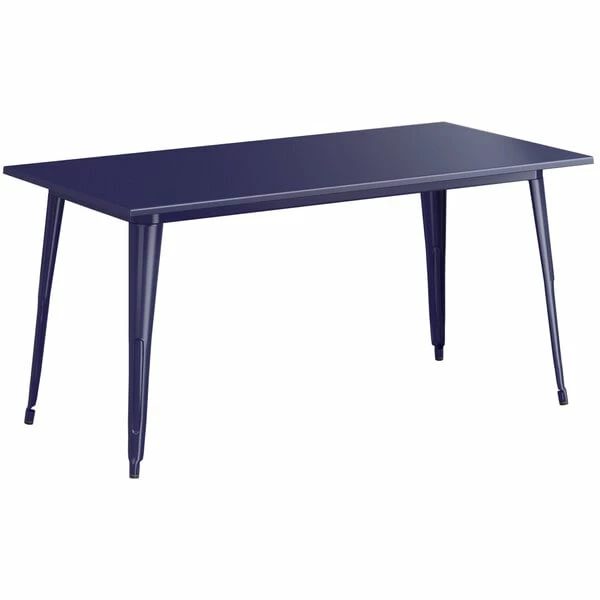 LT&S Alloy Series Lancaster Table & Seating Alloy Series 63" X 32" Navy Dining Height Outdoor Table 2 LT&S Alloy Series Lancaster Table & Seating Alloy Series 63" X 32" Navy Dining Height Outdoor Table - Image 2