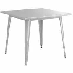 LT&S Alloy Series Lancaster Table & Seating Alloy Series 36" X 36" Silver Dining Height Outdoor Table -Lancaster Table & Seating Shop 2360235