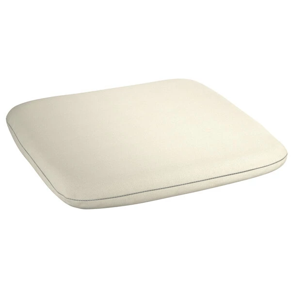 LT&S Alloy Series Lancaster Table & Seating Alloy Series Red Stackable Metal Indoor / Outdoor Industrial Cafe Counter Height Stool With Tan Fabric Magnetic Cushion 4 LT&S Alloy Series Lancaster Table & Seating Alloy Series Red Stackable Metal Indoor / Outdoor Industrial Cafe Counter Height Stool With Tan Fabric Magnetic Cushion - Image 4