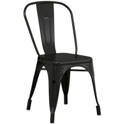 LT&S Alloy Series Lancaster Table & Seating Alloy Series Black Metal Indoor Cafe Chair With Black Vinyl Cushion 8 LT&S Alloy Series Lancaster Table & Seating Alloy Series Black Metal Indoor Cafe Chair With Black Vinyl Cushion -Lancaster Table & Seating Shop 2397396