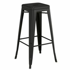 LT&S Alloy Series Lancaster Table & Seating Alloy Series Black Metal Indoor Barstool With White Vinyl Cushion 6 LT&S Alloy Series Lancaster Table & Seating Alloy Series Black Metal Indoor Barstool With White Vinyl Cushion -Lancaster Table & Seating Shop 2400249