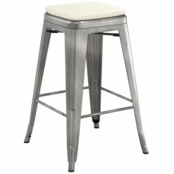 LT&S Alloy Series Lancaster Table & Seating Alloy Series Metal Clear Coat Counter Height Indoor Barstool With Tan Magnetic Fabric Cushion 5 LT&S Alloy Series Lancaster Table & Seating Alloy Series Metal Clear Coat Counter Height Indoor Barstool With Tan Magnetic Fabric Cushion -Lancaster Table & Seating Shop 2400814