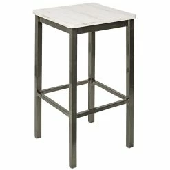 BFM Seating Trent Clear Coated Steel Backless Barstool With Relic Antique Wash Seat