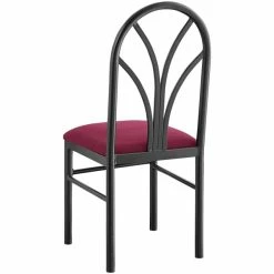 Lancaster Table & Seating Maroon 4 Spoke Restaurant Dining Room Chair With 1 3/4" Padded Seat -Lancaster Table & Seating Shop 2423075