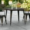 LT&S Alloy Series Lancaster Table & Seating Alloy Series 36" X 36" Distressed Copper Dining Height Outdoor Table