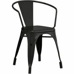 LT&S Alloy Series Lancaster Table & Seating Alloy Series Black Metal Indoor Industrial Cafe Arm Chair With Natural Wooden Seat 7 LT&S Alloy Series Lancaster Table & Seating Alloy Series Black Metal Indoor Industrial Cafe Arm Chair With Natural Wooden Seat -Lancaster Table & Seating Shop 2428505