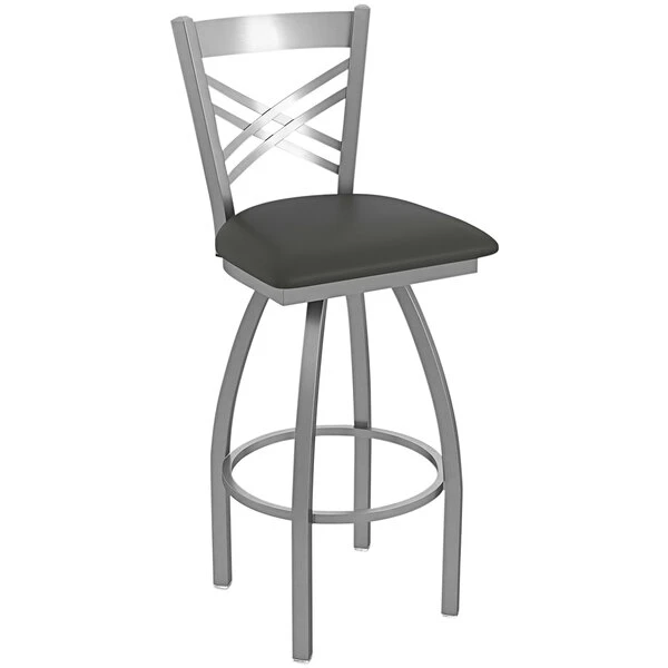 Holland Bar Stool Crossback Swivel Stainless Steel Outdoor Bar Stool With Breeze Graphite Seat 1 Holland Bar Stool Crossback Swivel Stainless Steel Outdoor Bar Stool With Breeze Graphite Seat