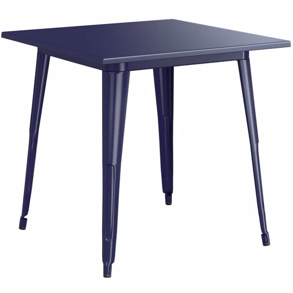 LT&S Alloy Series Lancaster Table & Seating Alloy Series 32" X 32" Navy Dining Height Outdoor Table With 4 Arm Chairs 3 LT&S Alloy Series Lancaster Table & Seating Alloy Series 32" X 32" Navy Dining Height Outdoor Table With 4 Arm Chairs - Image 3