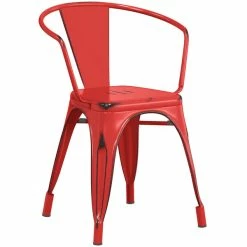 LT&S Alloy Series Lancaster Table & Seating Alloy Series 32" X 32" Distressed Red Dining Height Outdoor Table With 4 Arm Chairs 7 LT&S Alloy Series Lancaster Table & Seating Alloy Series 32" X 32" Distressed Red Dining Height Outdoor Table With 4 Arm Chairs -Lancaster Table & Seating Shop 2453097