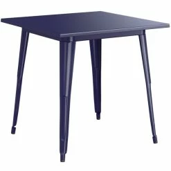 LT&S Alloy Series Lancaster Table & Seating Alloy Series 32" X 32" Navy Dining Height Outdoor Table With 4 Industrial Cafe Chairs 8 LT&S Alloy Series Lancaster Table & Seating Alloy Series 32" X 32" Navy Dining Height Outdoor Table With 4 Industrial Cafe Chairs -Lancaster Table & Seating Shop 2453271