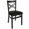BFM Seating Akrin Metal Chair With 2" Black Vinyl Seat