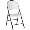 Correll 23 Gray Granite With Black Frame Plastic Molded Folding Chair