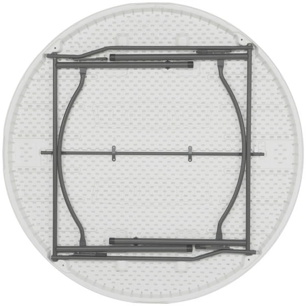 Lifetime Round Folding Table, 60" Plastic, White Granite - 4/Pack 3 Lifetime Round Folding Table, 60" Plastic, White Granite - 4/Pack - Image 3