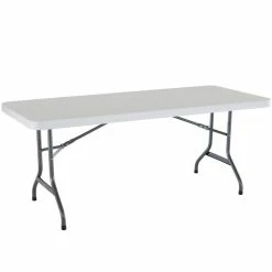 Lifetime Folding Table, 30" X 72" Plastic, White Granite - 2901 -Lancaster Table & Seating Shop 800126