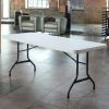 Lifetime Folding Table, 30" X 72" Plastic, White Granite - 2901