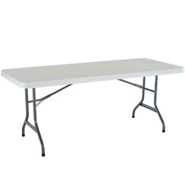 Lifetime Folding Table, 30" X 72" Plastic, White Granite - 4/Pack 1 Lifetime Folding Table, 30" X 72" Plastic, White Granite - 4/Pack